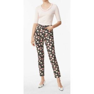 Rebecca Taylor La Vie NWT Floral Jeans Ariane Rose Ines Pants 25